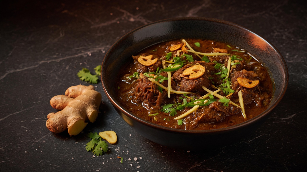 Adarak Lahsun Gosht
